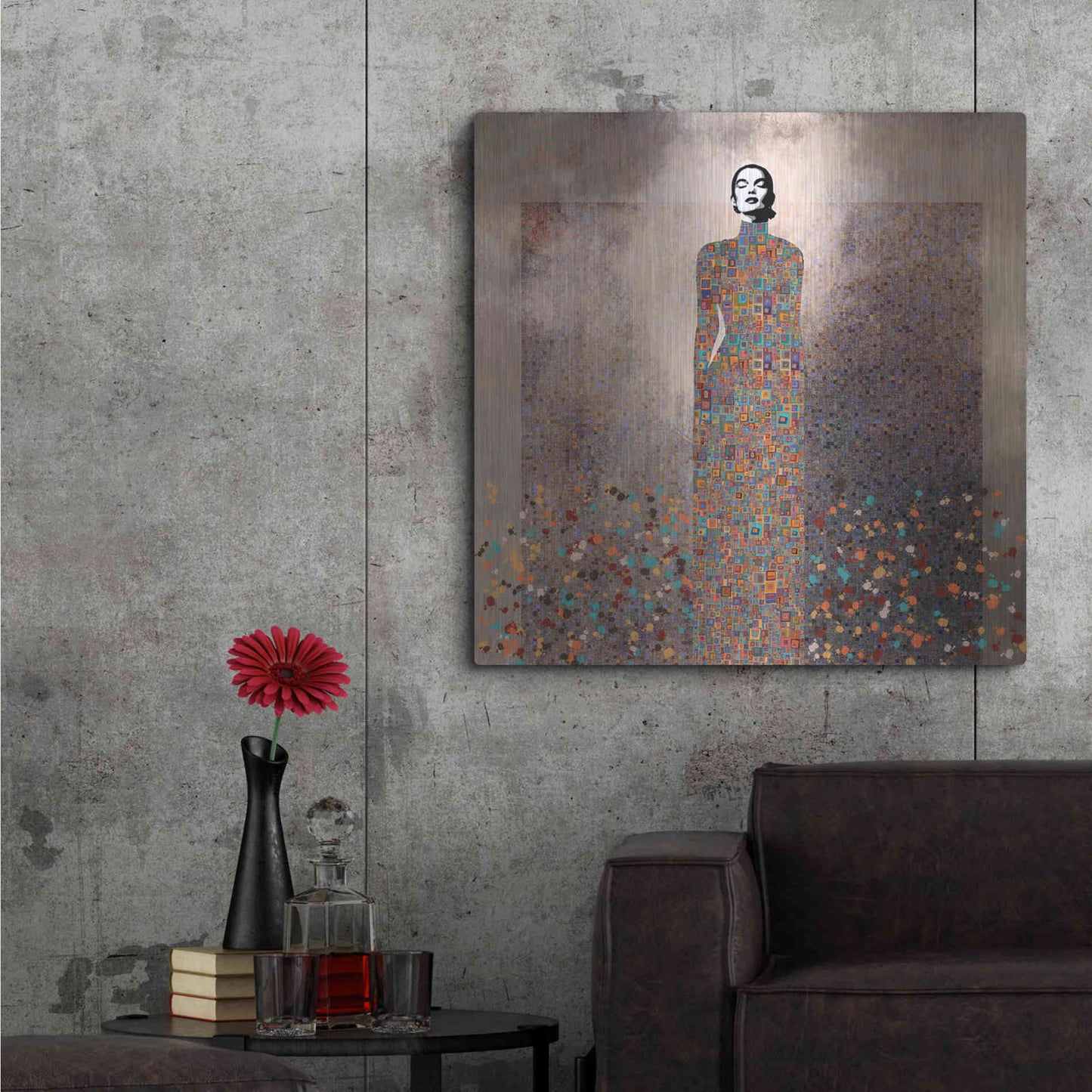 Luxe Metal Art 'Esta es mi Musica by Jose Cacho Metal Wall Art,36x36