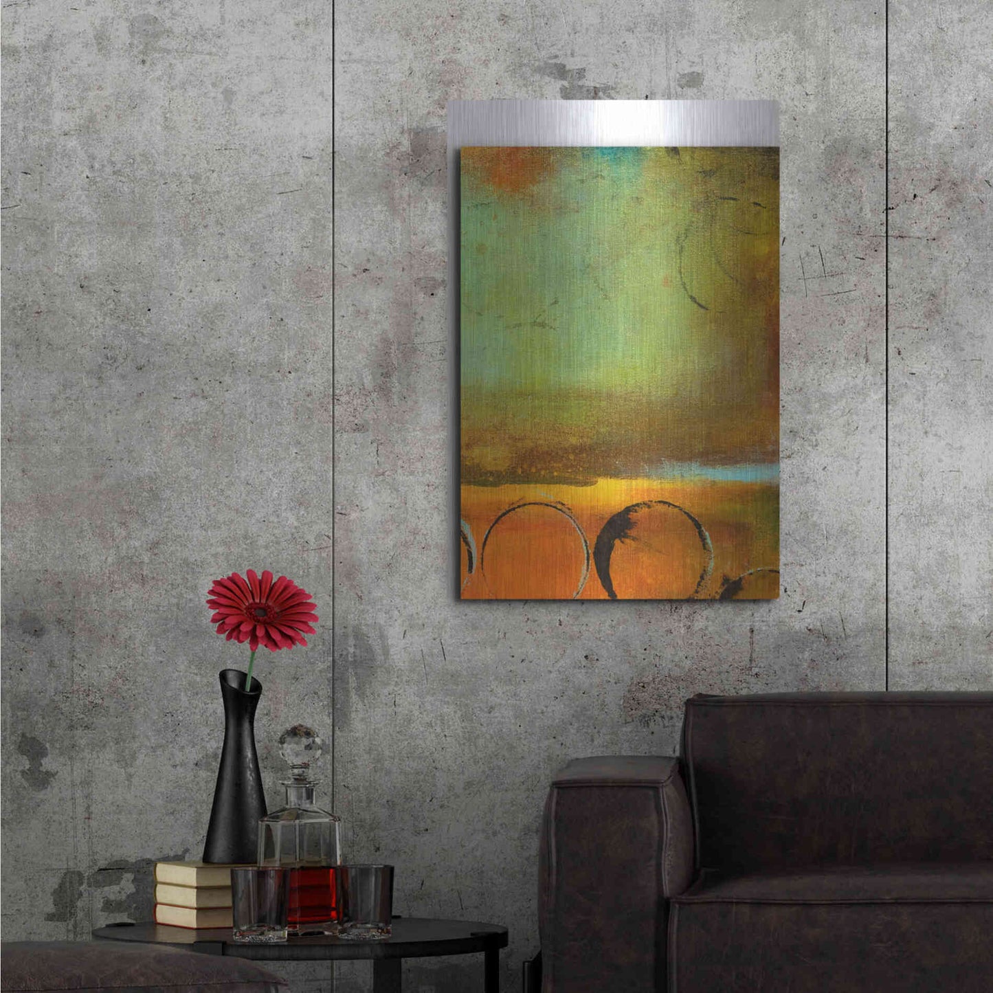 Luxe Metal Art 'Round the Block II' by Erin Ashley, Metal Wall Art,24x36