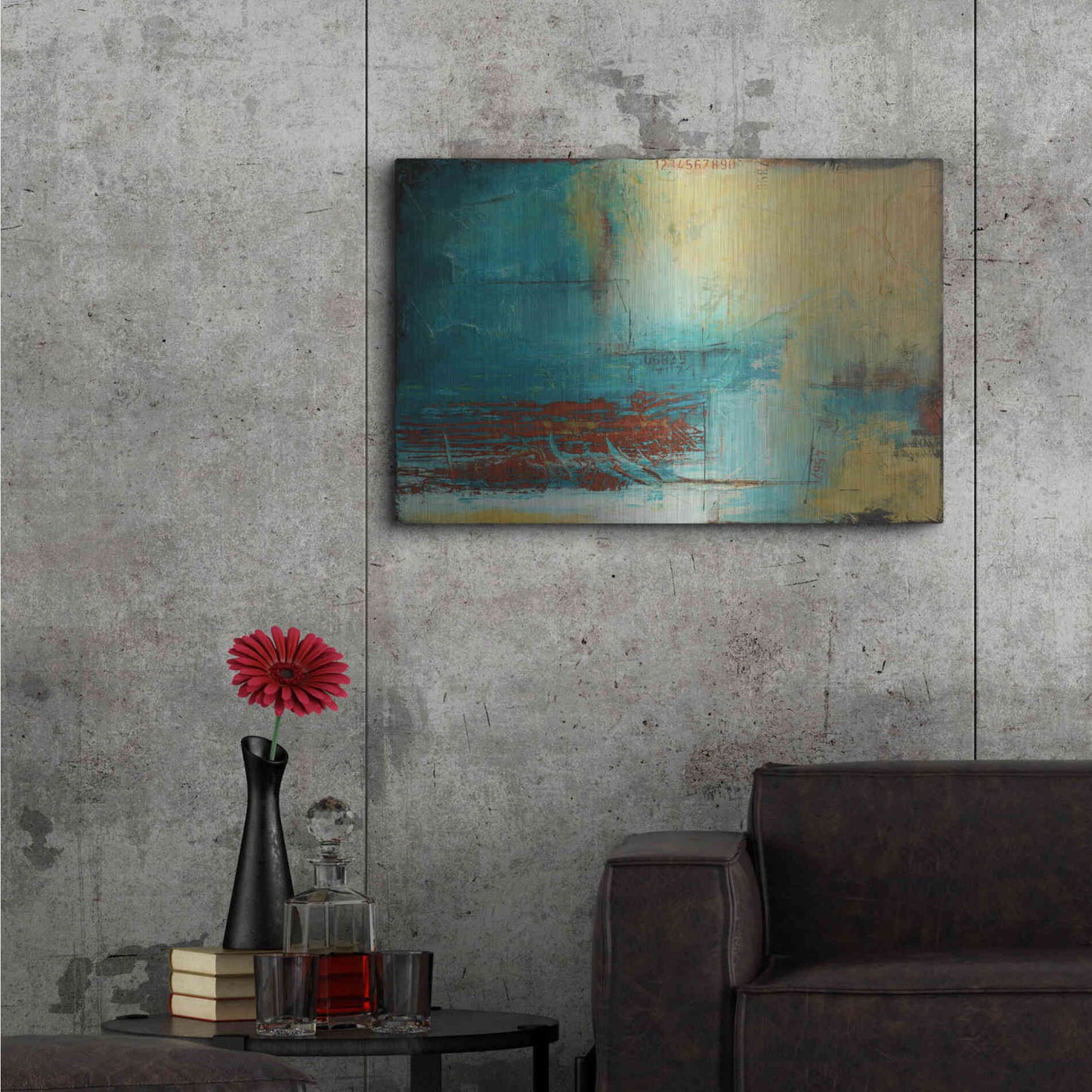 Luxe Metal Art 'Distant Limit' by Erin Ashley, Metal Wall Art,36x24