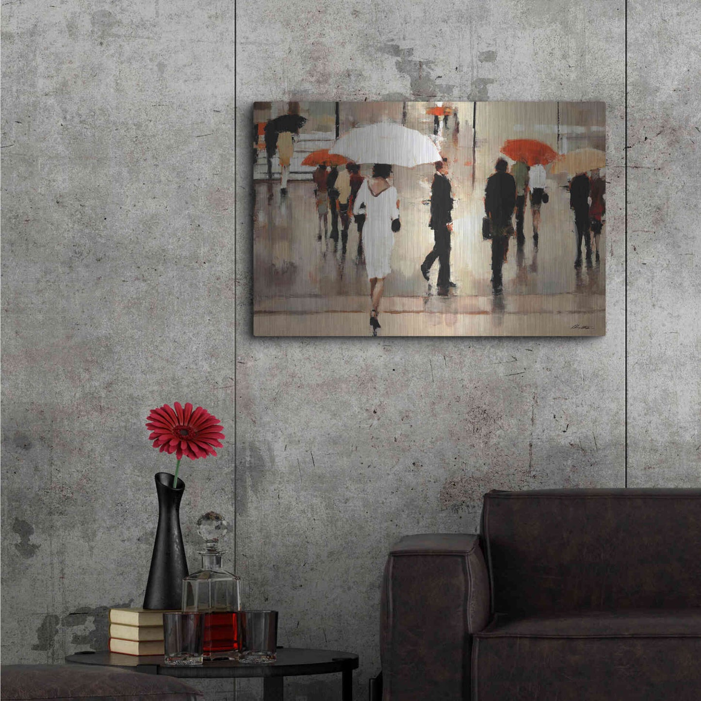 Luxe Metal Art 'My Complex Heart' by Lorraine Christie, Metal Wall Art,36x24