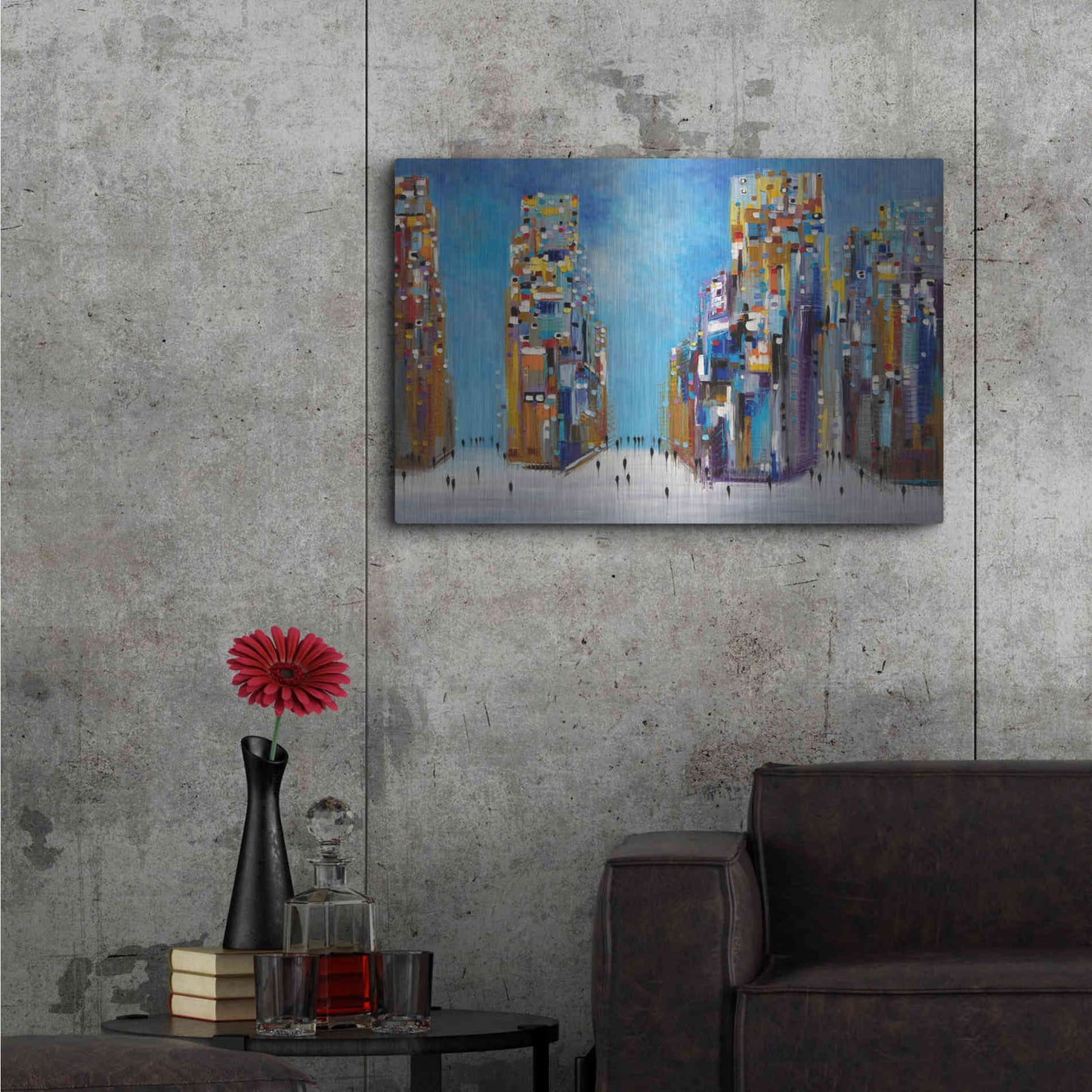Luxe Metal Art 'Nyc Streets' by Ekaterina Ermilkina Metal Wall Art,36x24