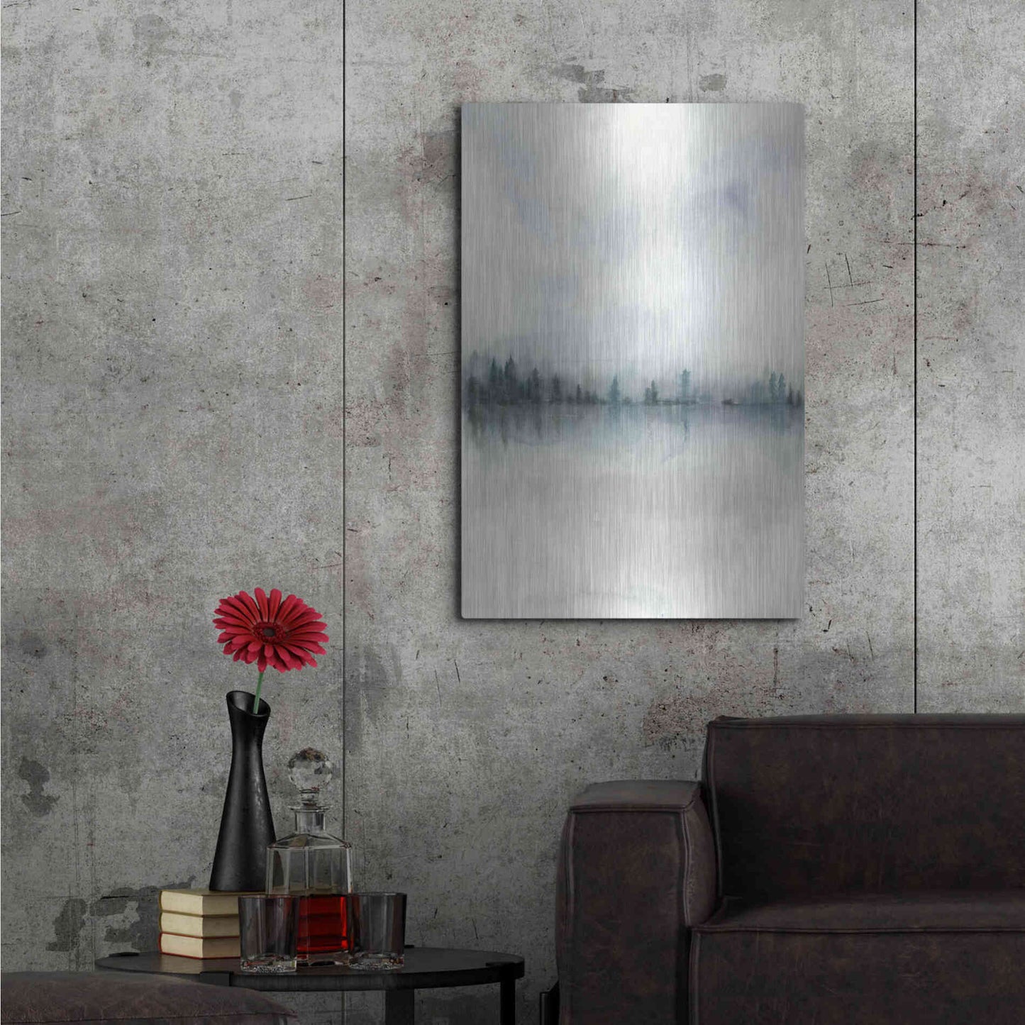 Luxe Metal Art 'Horizon Whisper II' by Grace Popp, Metal Wall Art,24x36