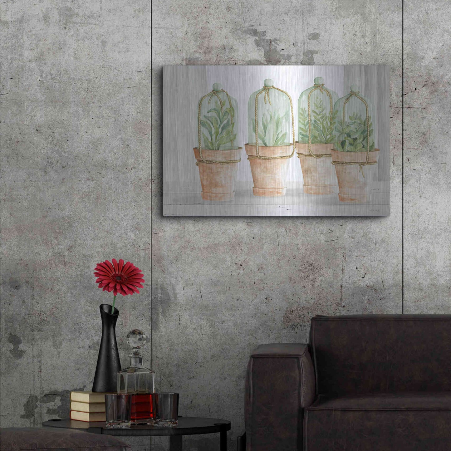 Luxe Metal Art 'Herb Collection' by Cindy Jacobs, Metal Wall Art,36x24
