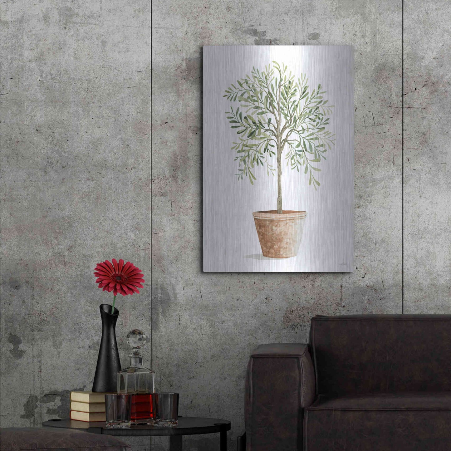 Luxe Metal Art 'Topiary II' by Cindy Jacobs, Metal Wall Art,24x36