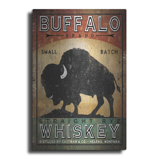 Luxe Metal Art 'Buffalo Whiskey' by Ryan Fowler, Metal Wall Art