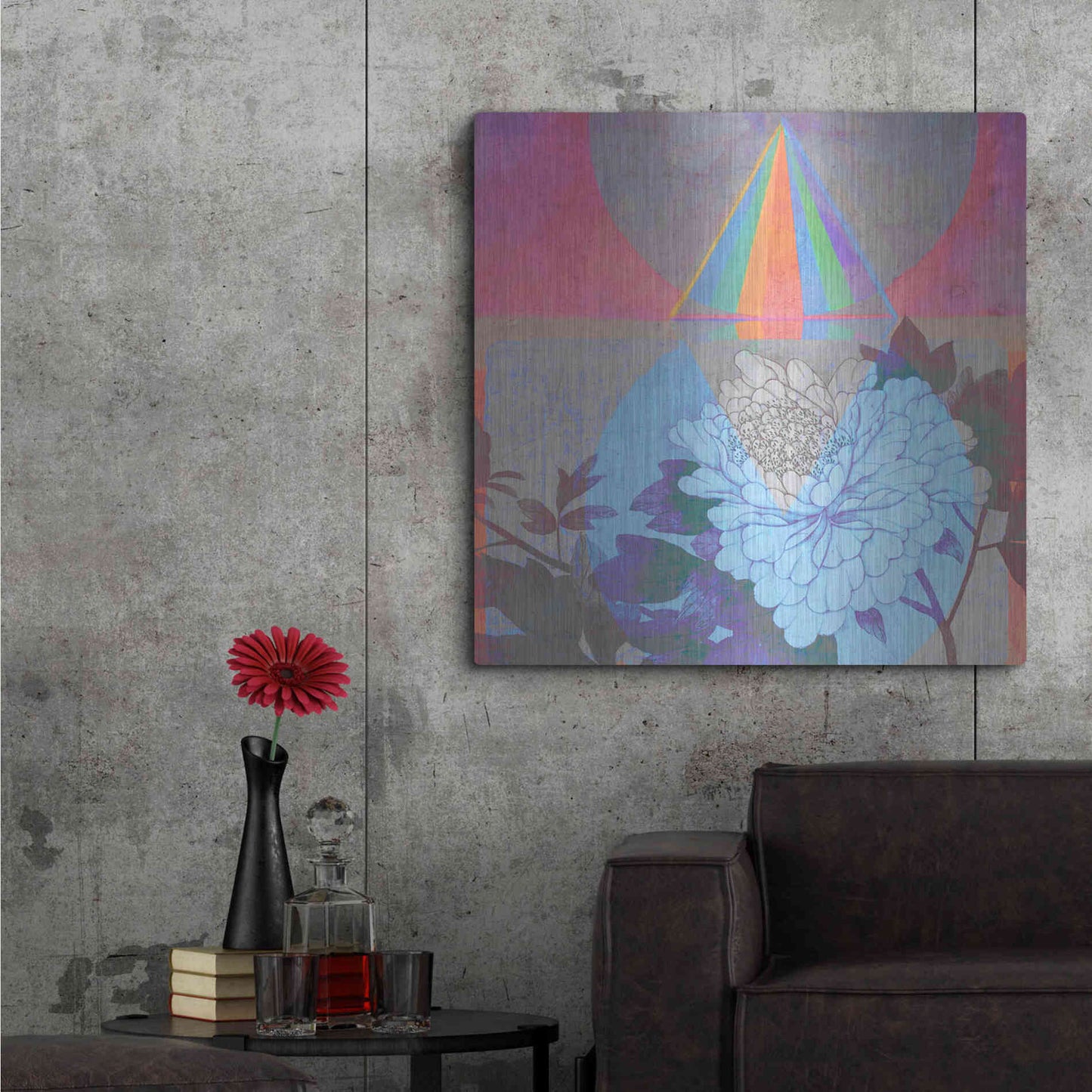 Luxe Metal Art 'High Frequency Nature' by Elena Ray, Metal Wall Art,36x36