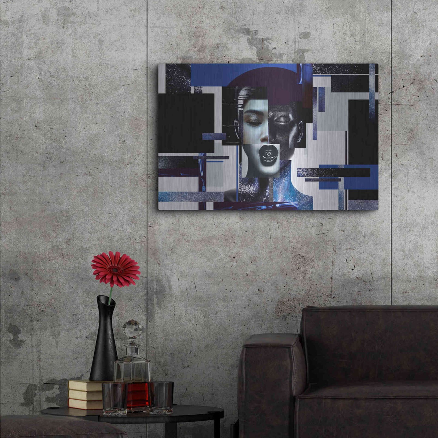Luxe Metal Art 'Deconstructed Beauty' by Epic Portfolio, Metal Wall Art,36x24