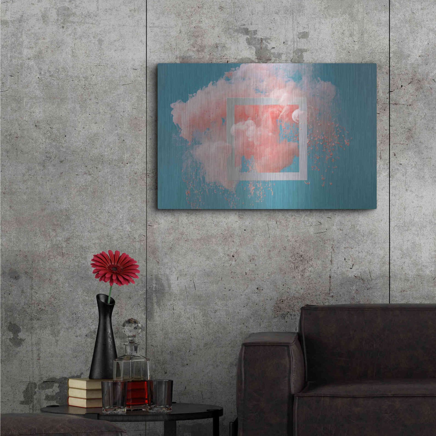 Luxe Metal Art 'Smokey Outlook' by Epic Portfolio, Metal Wall Art,36x24