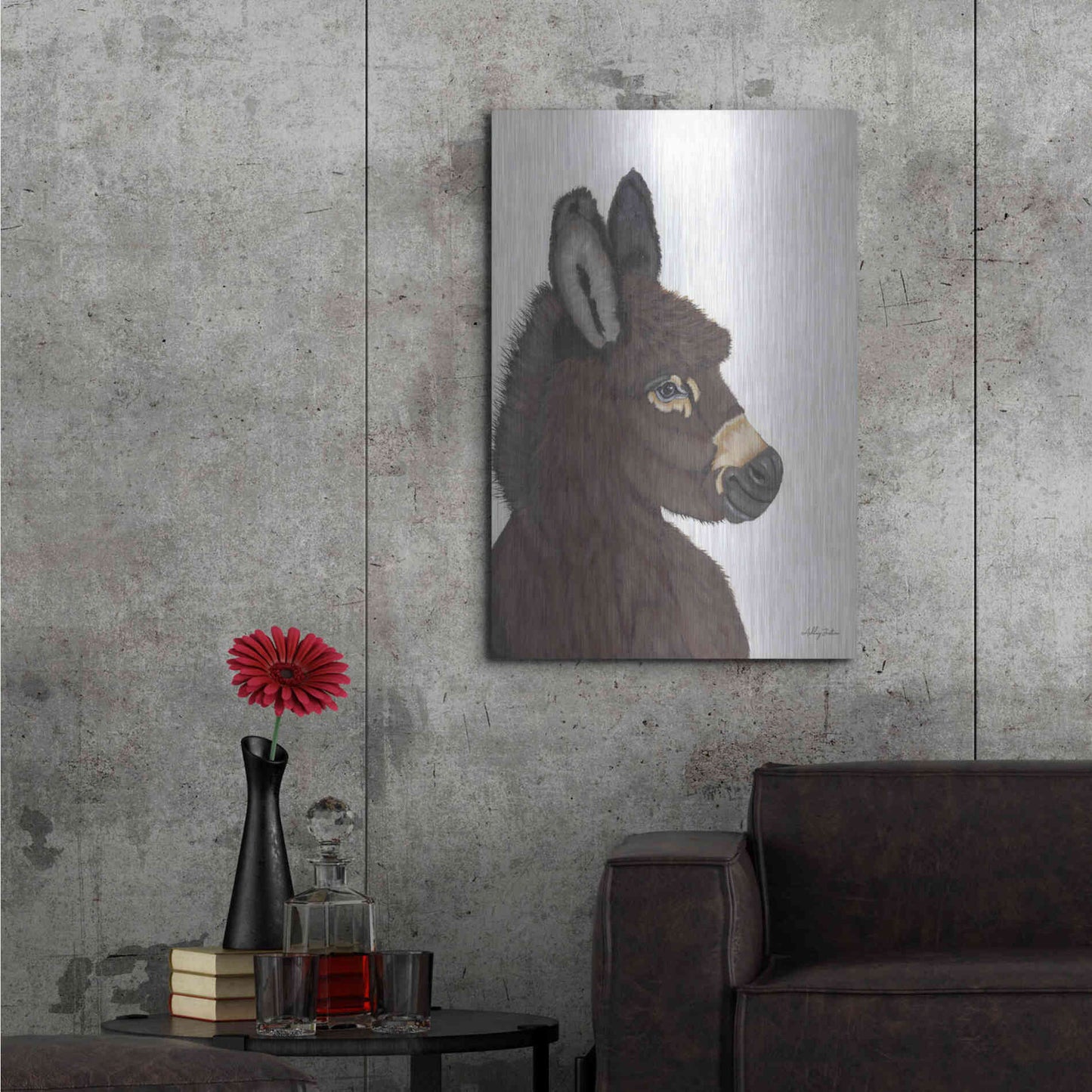 Luxe Metal Art 'Archie' by Ashley Justice, Metal Wall Art,24x36