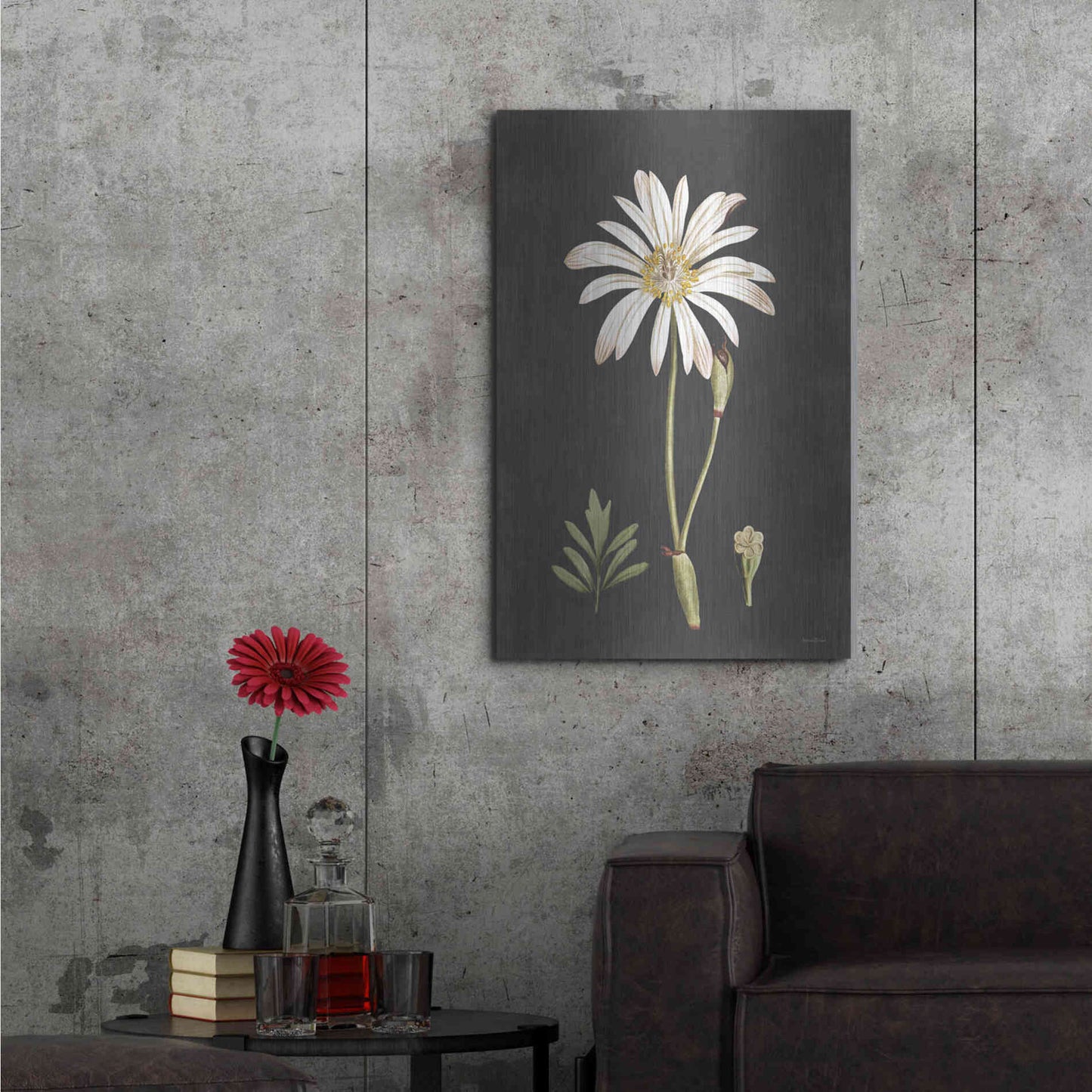 Luxe Metal Art 'Naturalist Bloom Study' by Lettered & Lined, Metal Wall Art,24x36