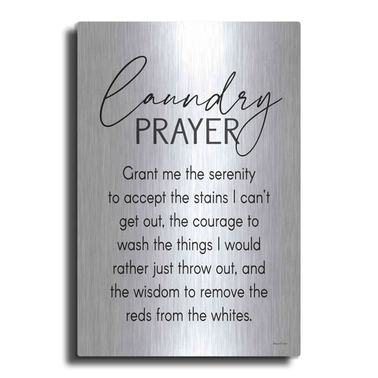 Luxe Metal Art 'Laundry Prayer' by Lettered & Lined, Metal Wall Art