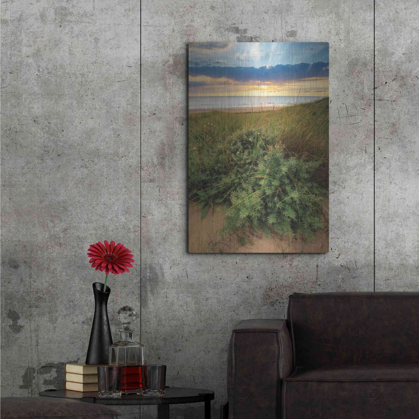 Luxe Metal Art 'Dutch Dunes' by Martin Podt, Metal Wall Art,24x36