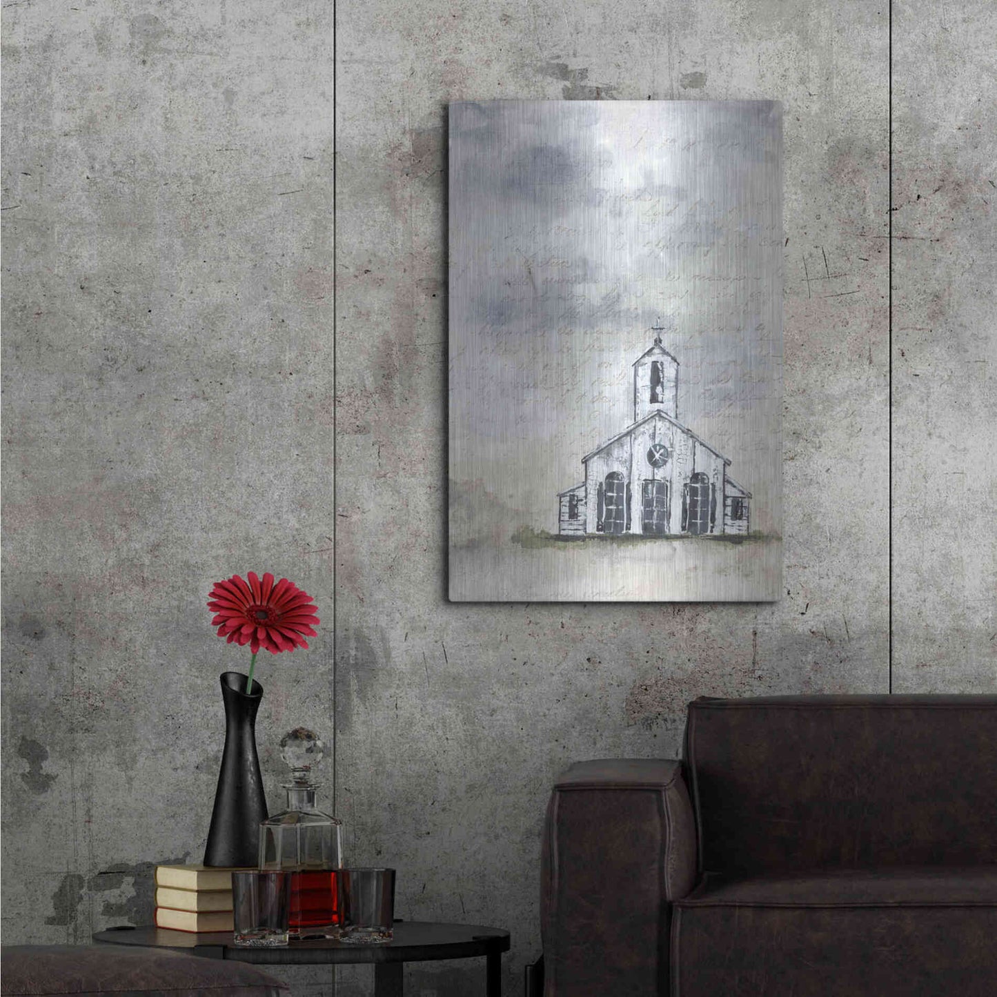 Luxe Metal Art 'Haven Mini Worship' by Julie Norkus, Metal Wall Art,24x36