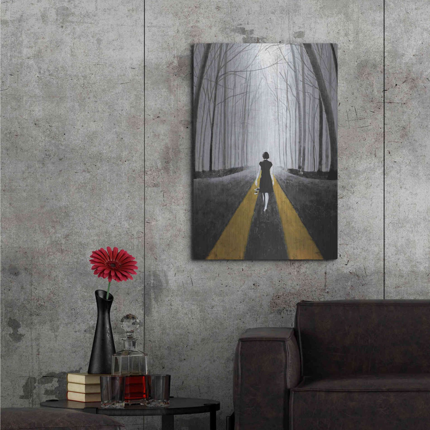 Luxe Metal Art 'Into The Blue' by DB Waterman, Metal Wall Art,24x36