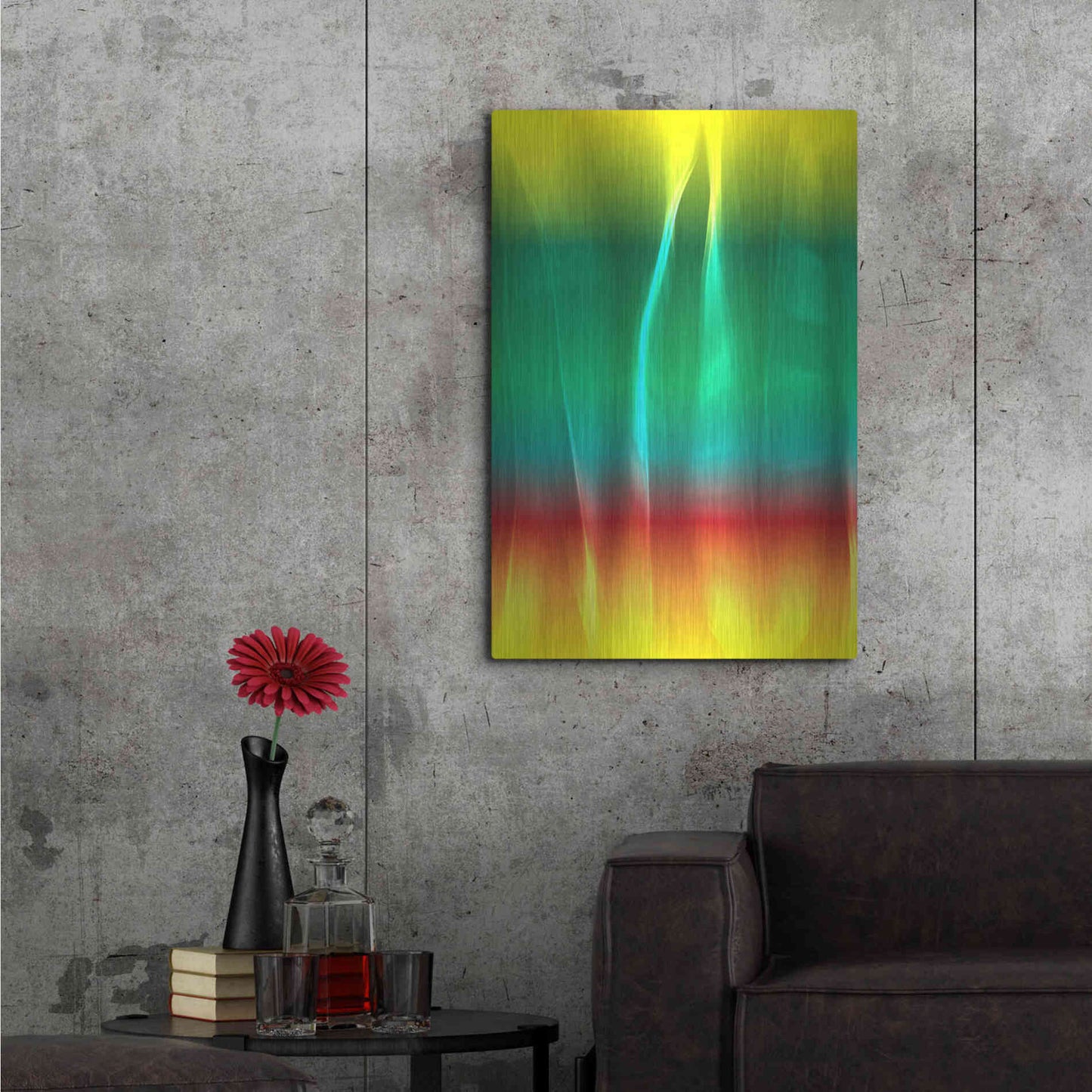 Luxe Metal Art 'Mysterious Light 1' by Irena Orlov, Metal Wall Art,24x36