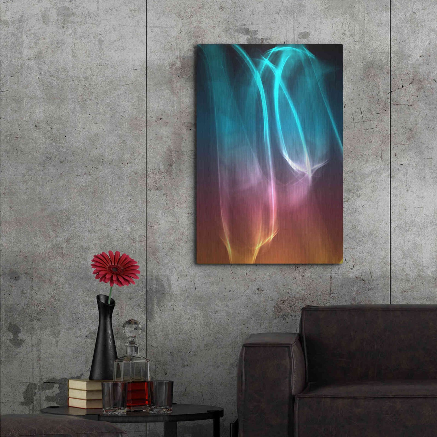 Luxe Metal Art 'Mysterious Light 26' by Irena Orlov, Metal Wall Art,24x36