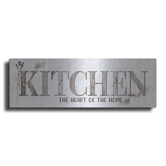 Luxe Metal Art 'Kitchen the Heart of the Home' by Susie Boyer, Metal Wall Art