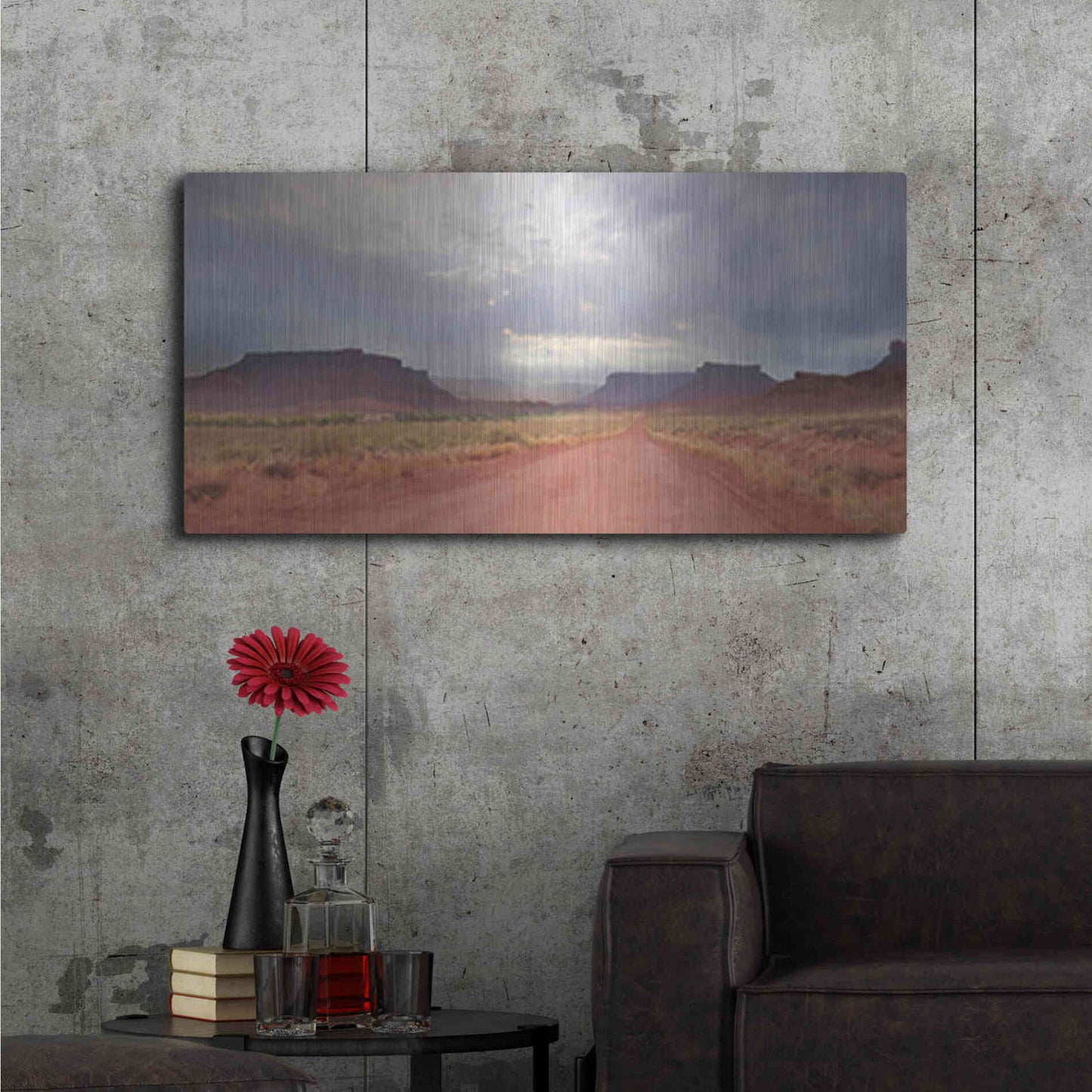 Luxe Metal Art 'Colorado Country Roads' by Lori Deiter, Metal Wall Art,48x24