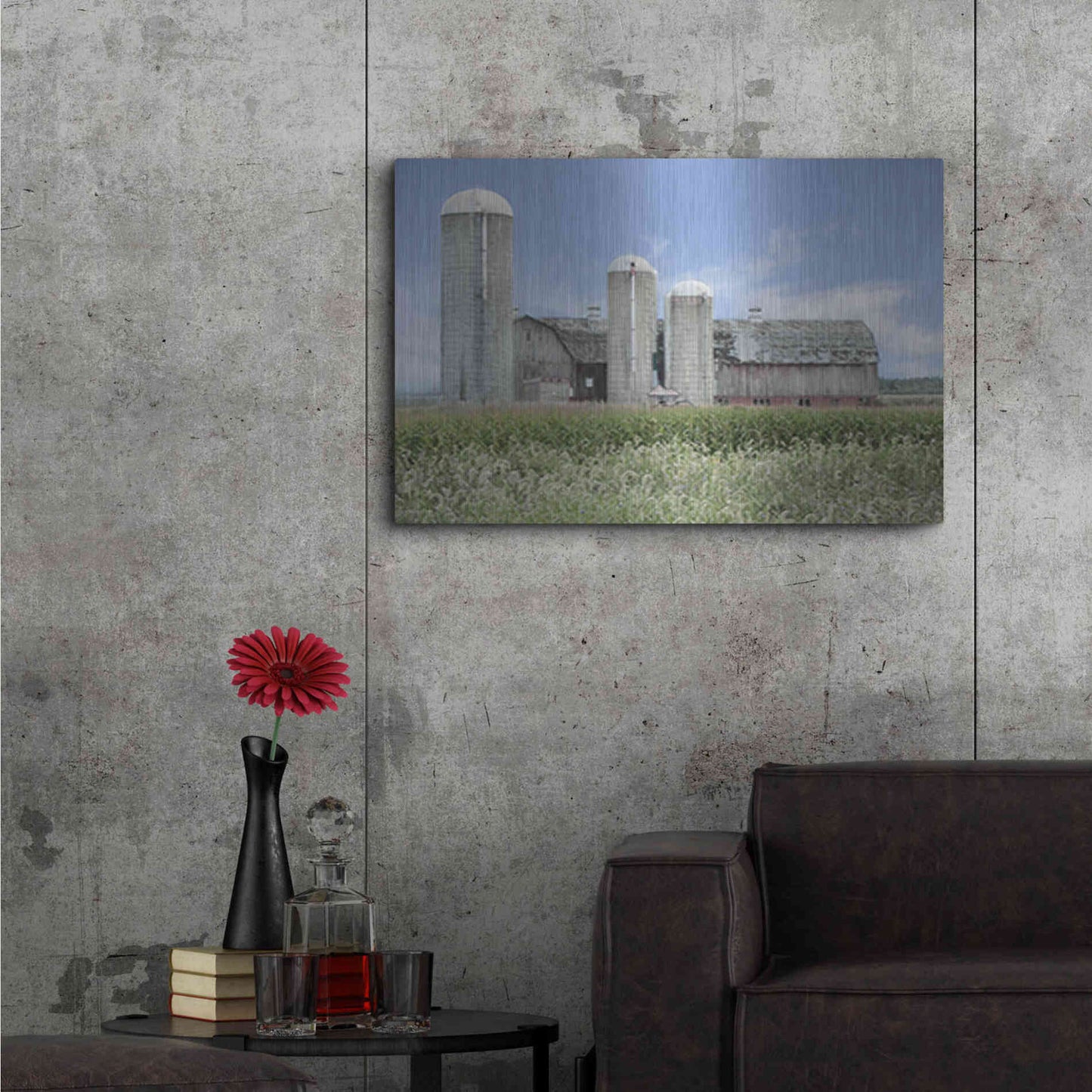 Luxe Metal Art 'Long Point Barn' by Lori Deiter, Metal Wall Art,36x24