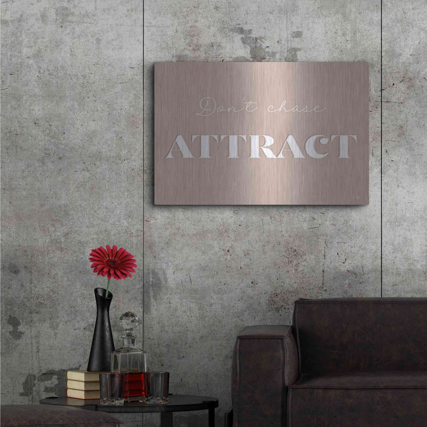 Luxe Metal Art 'Attract' by Yass Naffas Designs, Metal Wall Art,36x24
