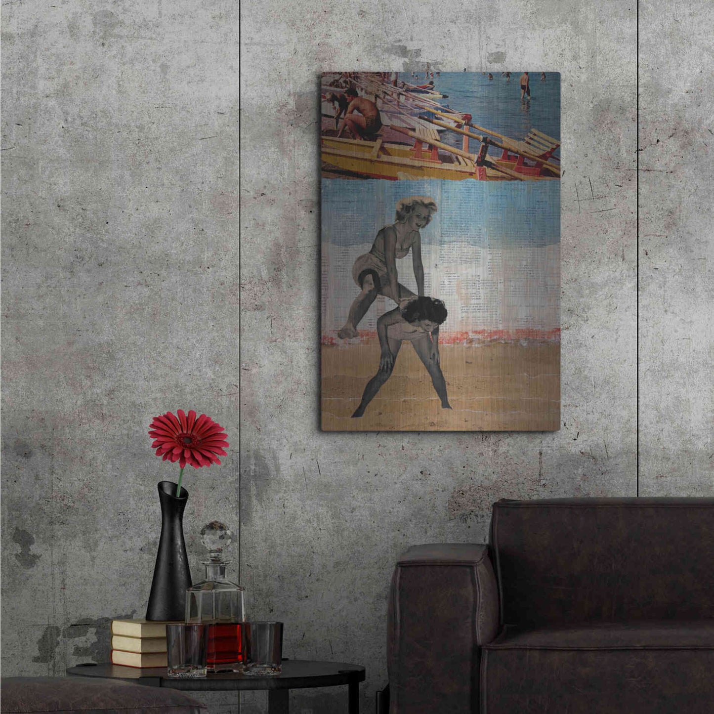 Luxe Metal Art 'Sweet Innocence' by DB Waterman, Metal Wall Art,24x36