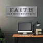 Luxe Metal Art 'Signs of Faith VI' by Sue Schlabach, Metal Wall Art,48x16