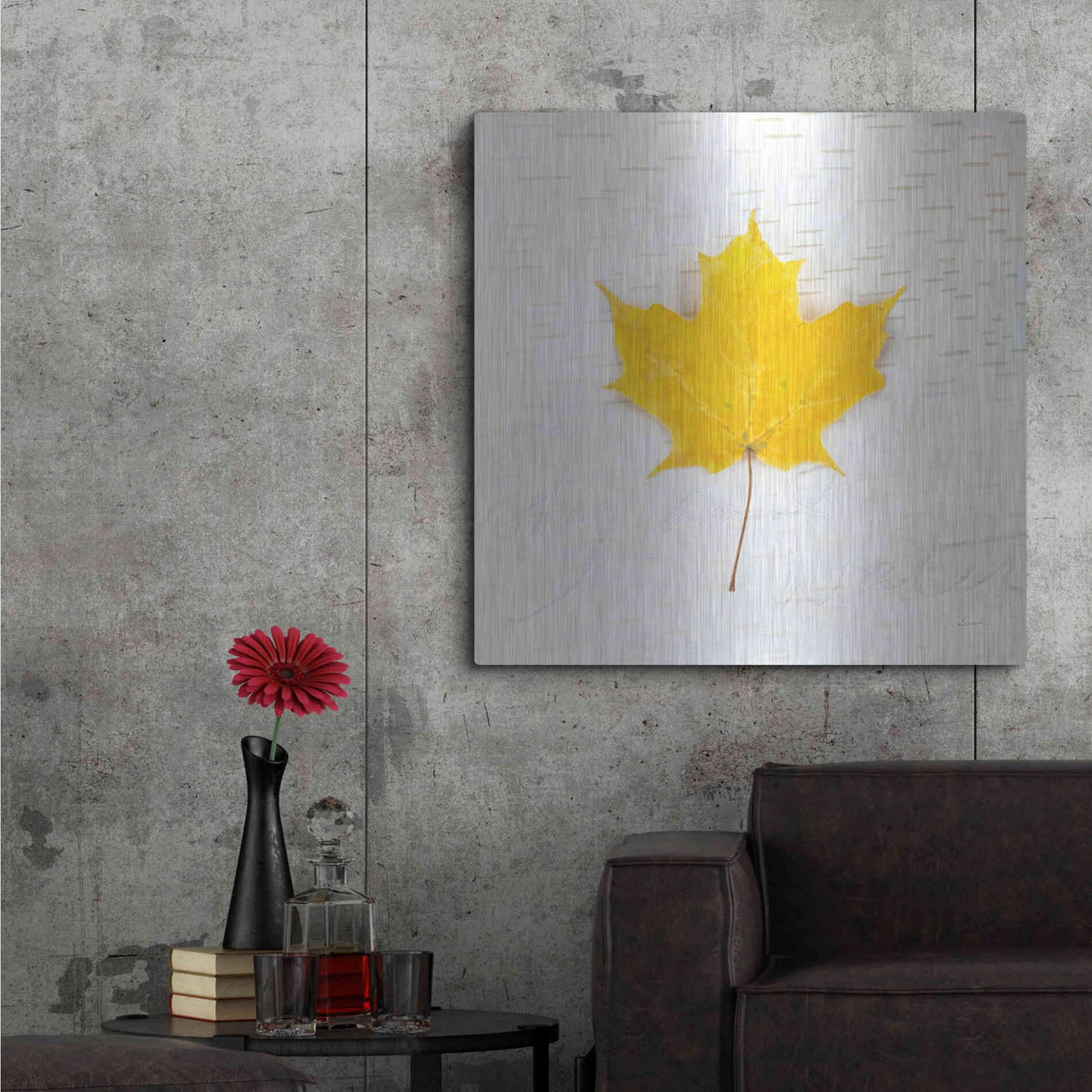 Luxe Metal Art 'Autumn Colors II' by Sue Schlabach, Metal Wall Art,36x36