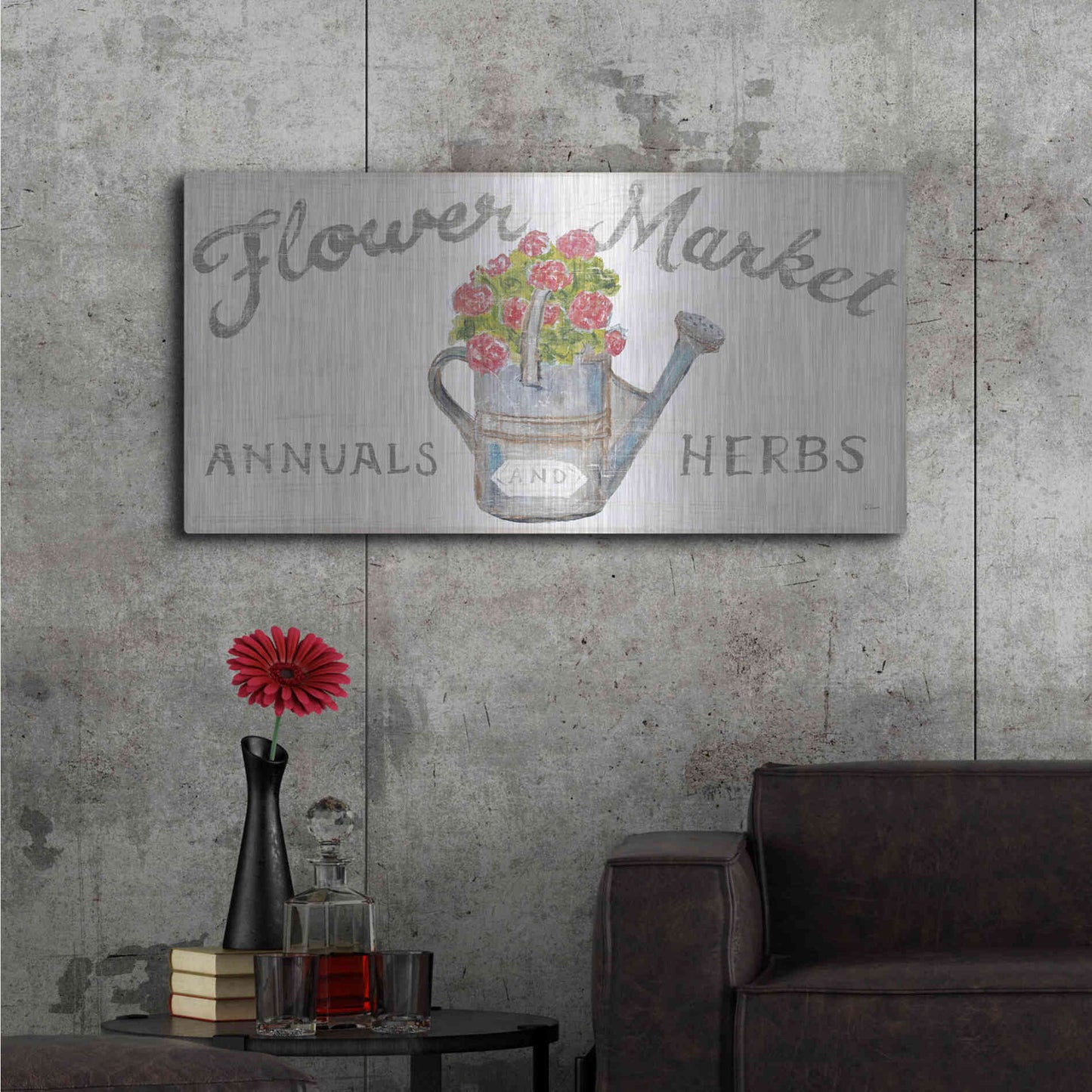 Luxe Metal Art 'White Barn Signs I' by Sue Schlabach, Metal Wall Art,48x24