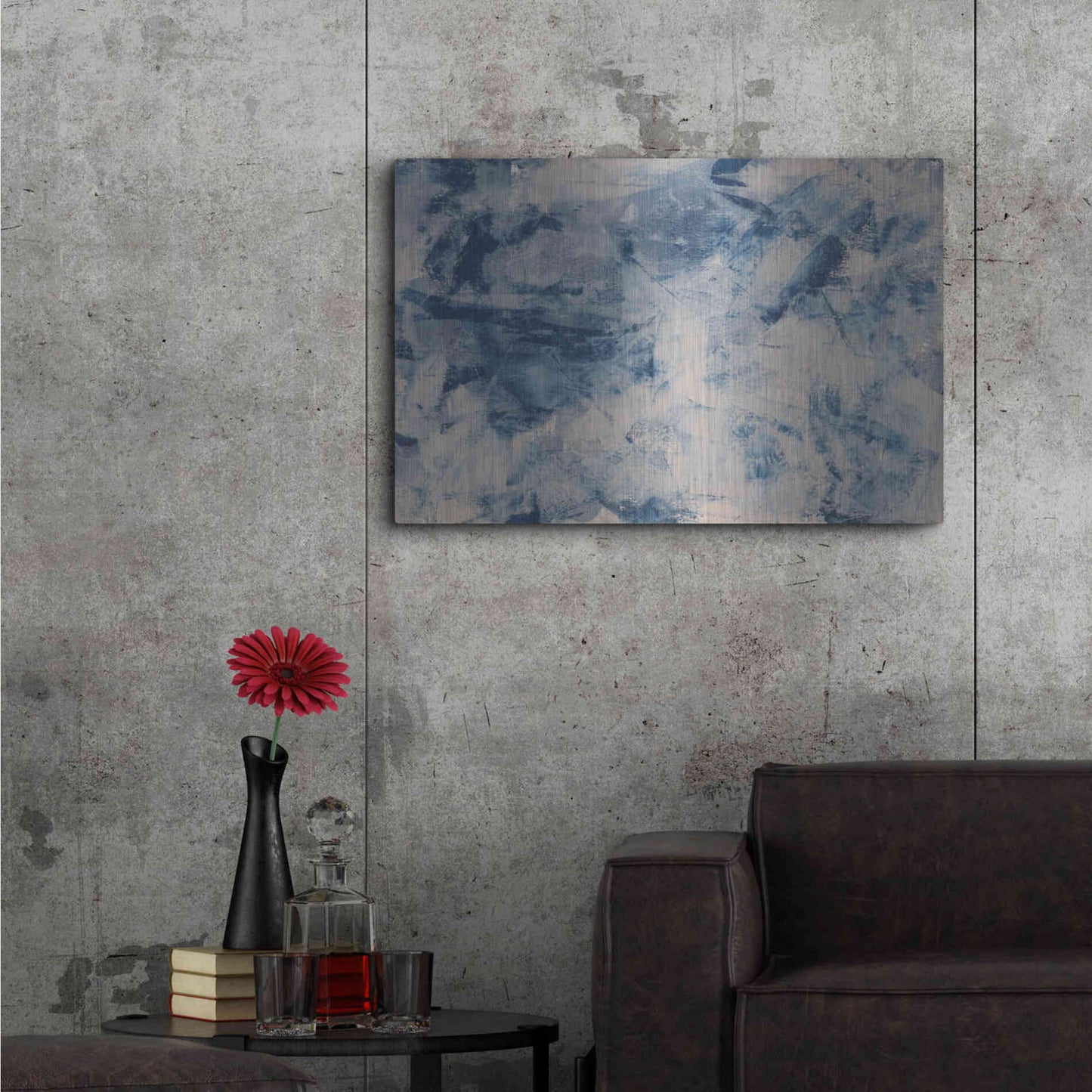 Luxe Metal Art 'Arctic Freeze' Metal Wall Art,36x24