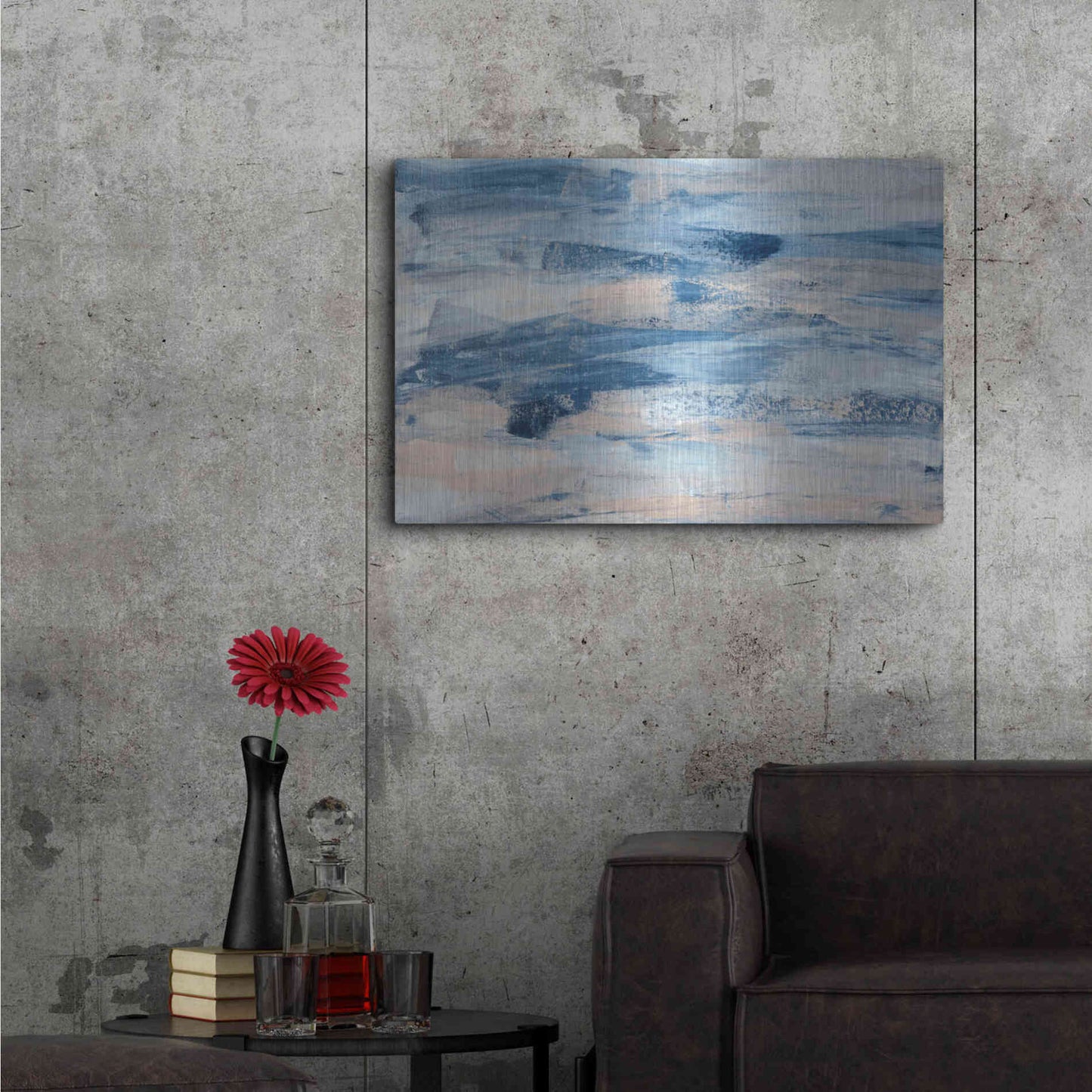 Luxe Metal Art 'High Tide' Metal Wall Art,36x24