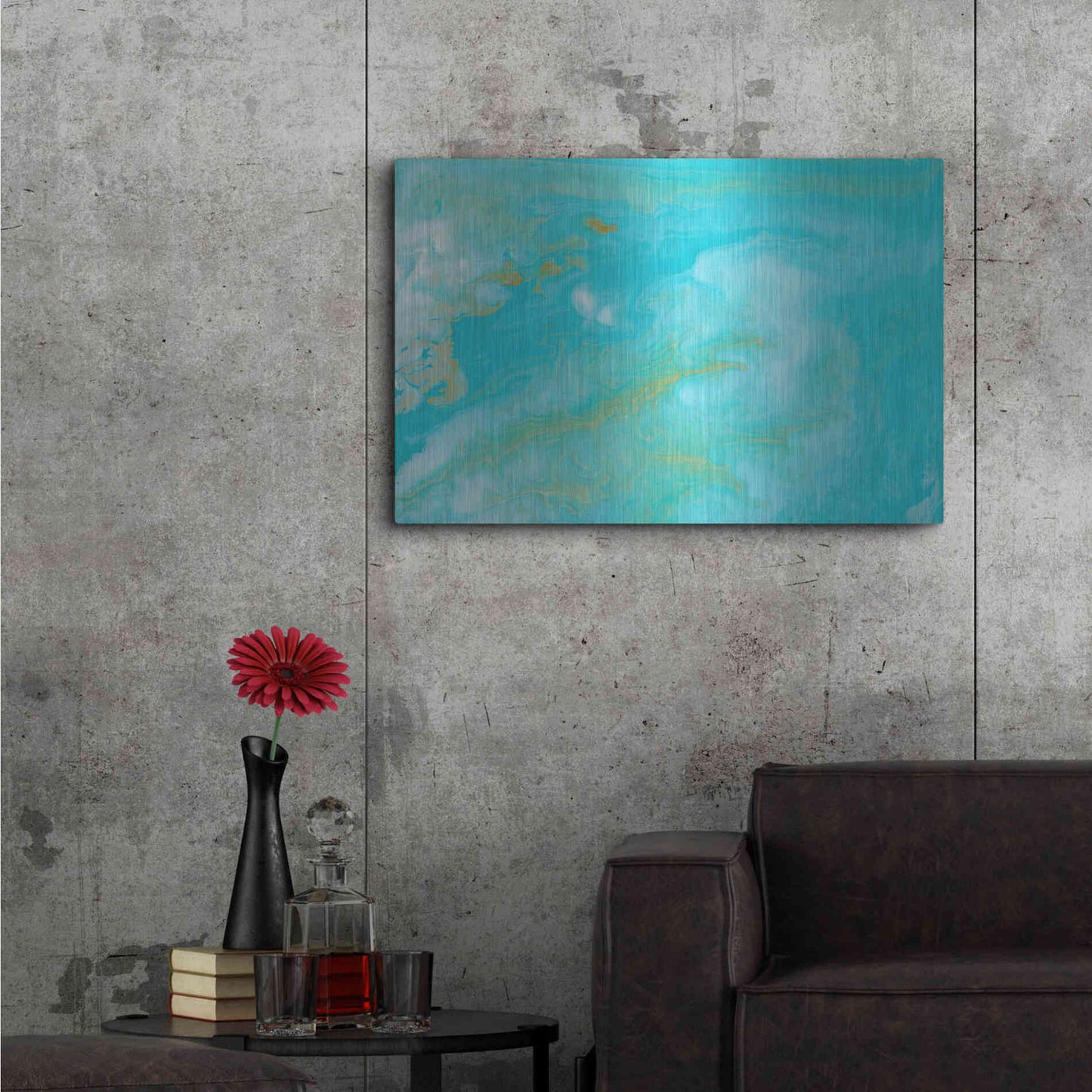 Luxe Metal Art 'Paradise' Metal Wall Art,36x24