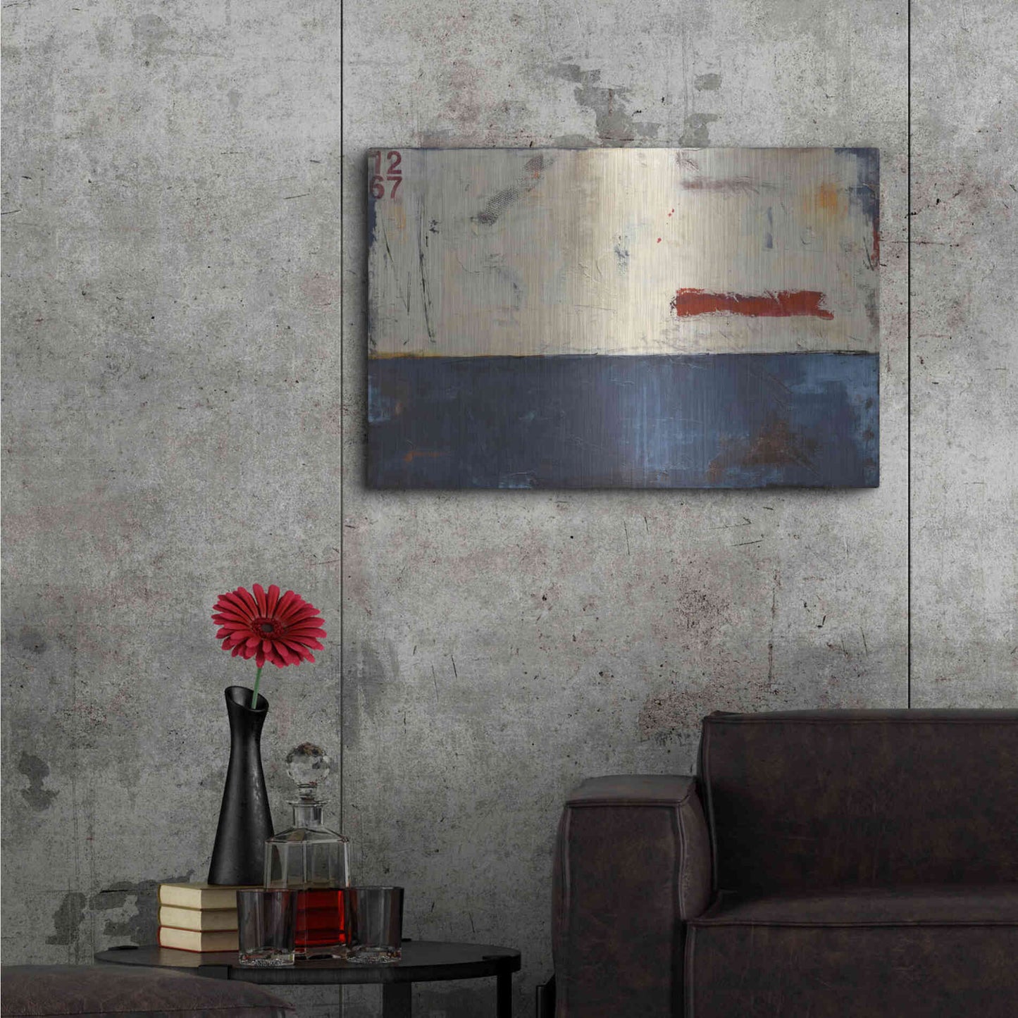 Luxe Metal Art 'Label 1267' by Erin Ashley Metal Wall Art,36x24