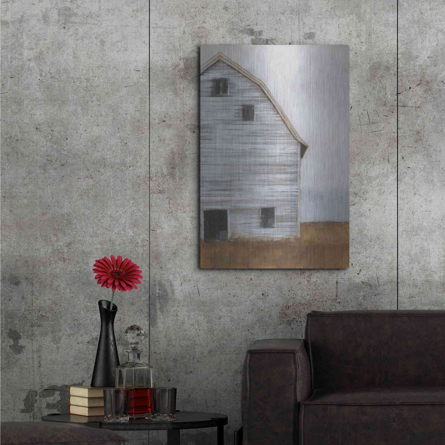 Luxe Metal Art 'Abandoned Barn I' by Ethan Harper Metal Wall Art,24x36