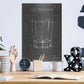Luxe Metal Art 'Barware Blueprint I' by Ethan Harper Metal Wall Art,12x16