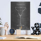 Luxe Metal Art 'Barware Blueprint VI' by Ethan Harper Metal Wall Art,12x16