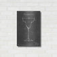 Luxe Metal Art 'Barware Blueprint VI' by Ethan Harper Metal Wall Art,16x24