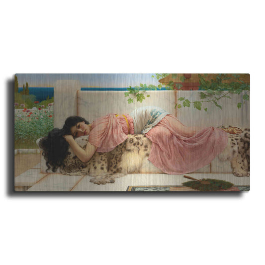 Luxe Metal Art 'When the Heart is Young' by John William Godward, Metal Wall Art