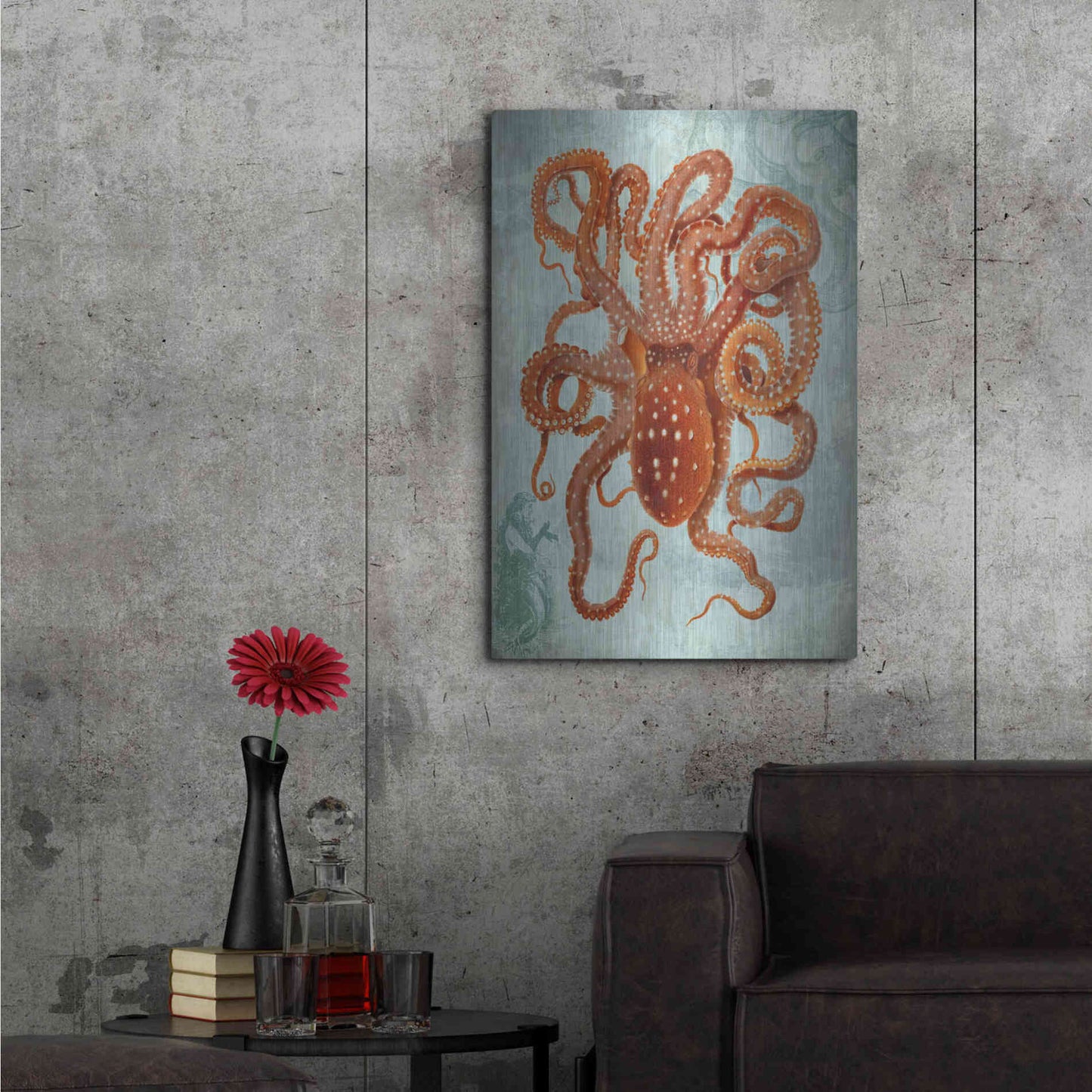 Luxe Metal Art 'Coastal Life Collection 2 b' by Fab Funky Metal Wall Art,24x36