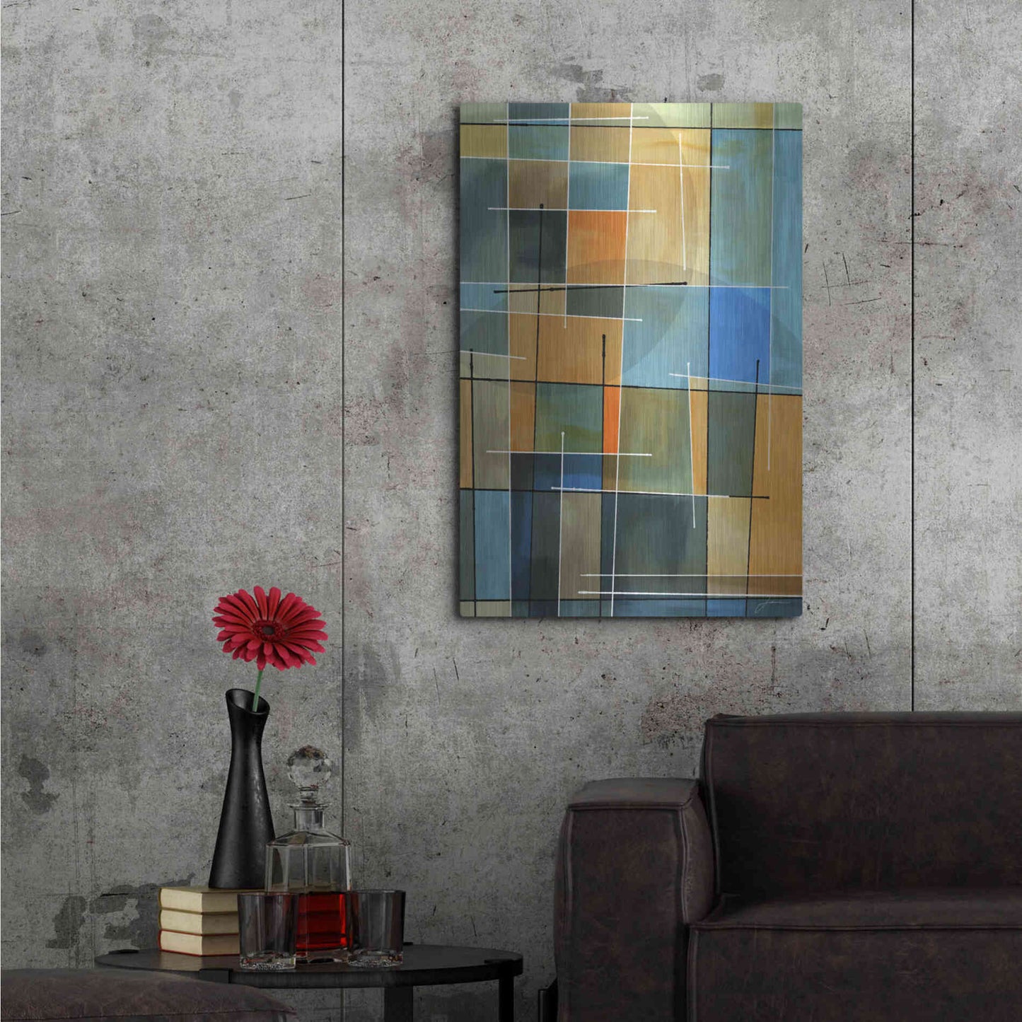 Luxe Metal Art 'Counter Balance II' by James Burghardt, Metal Wall Art,24x36