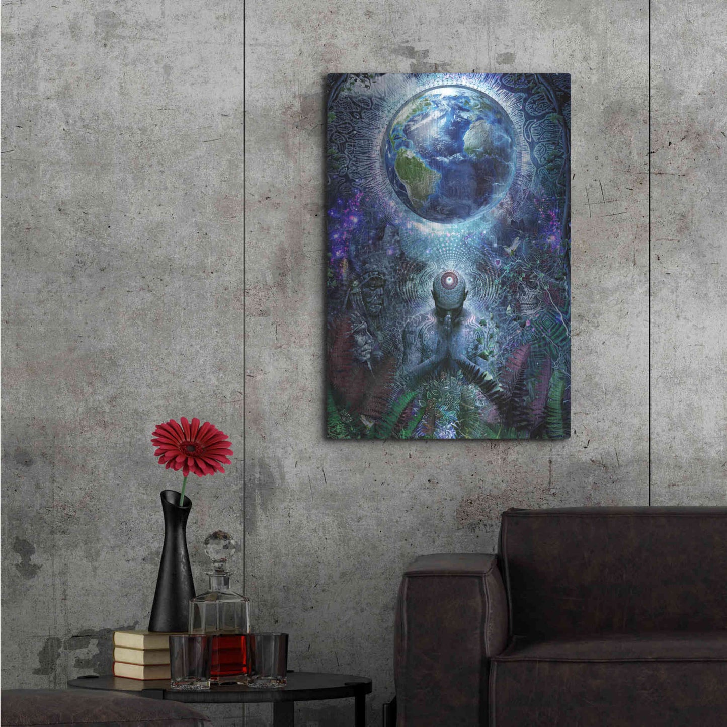 Luxe Metal Art 'Gratitude for the Earth and Sky' by Cameron Gray, Metal Wall Art,24x36