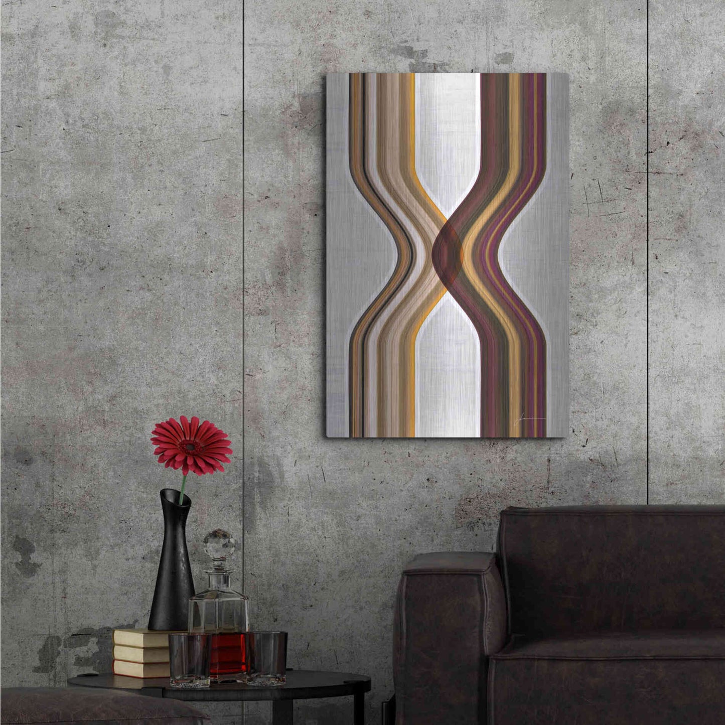 Luxe Metal Art 'Modern Dance II' by James Burghardt, Metal Wall Art,24x36