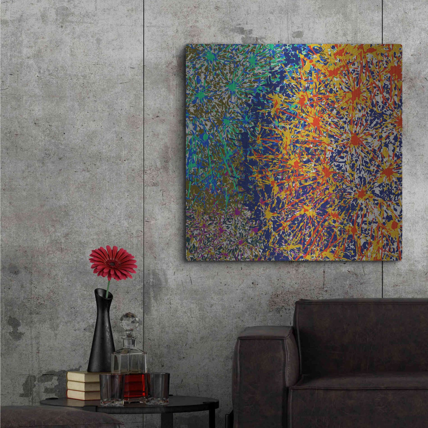 Luxe Metal Art 'Profusion I' by James Burghardt, Metal Wall Art,36x36