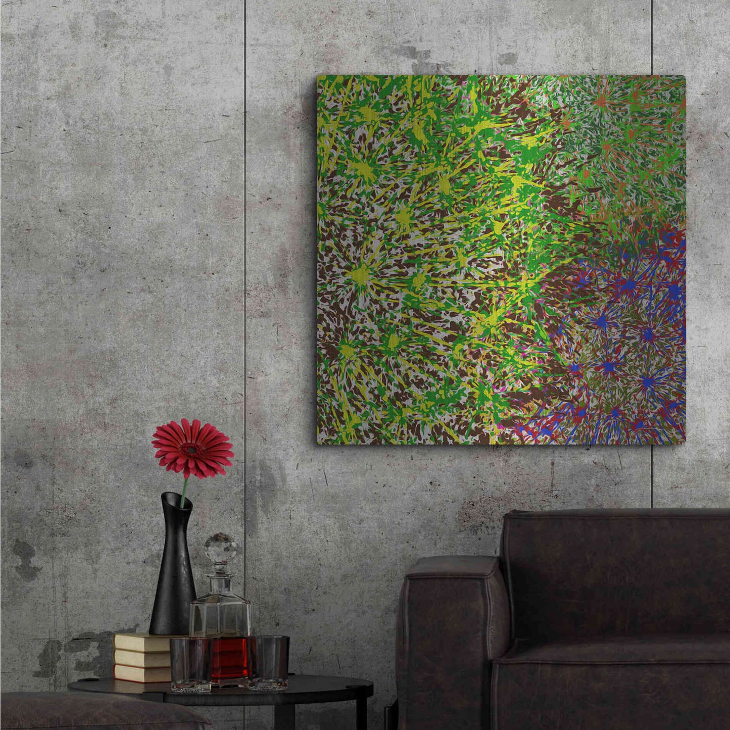 Luxe Metal Art 'Profusion II' by James Burghardt, Metal Wall Art,36x36