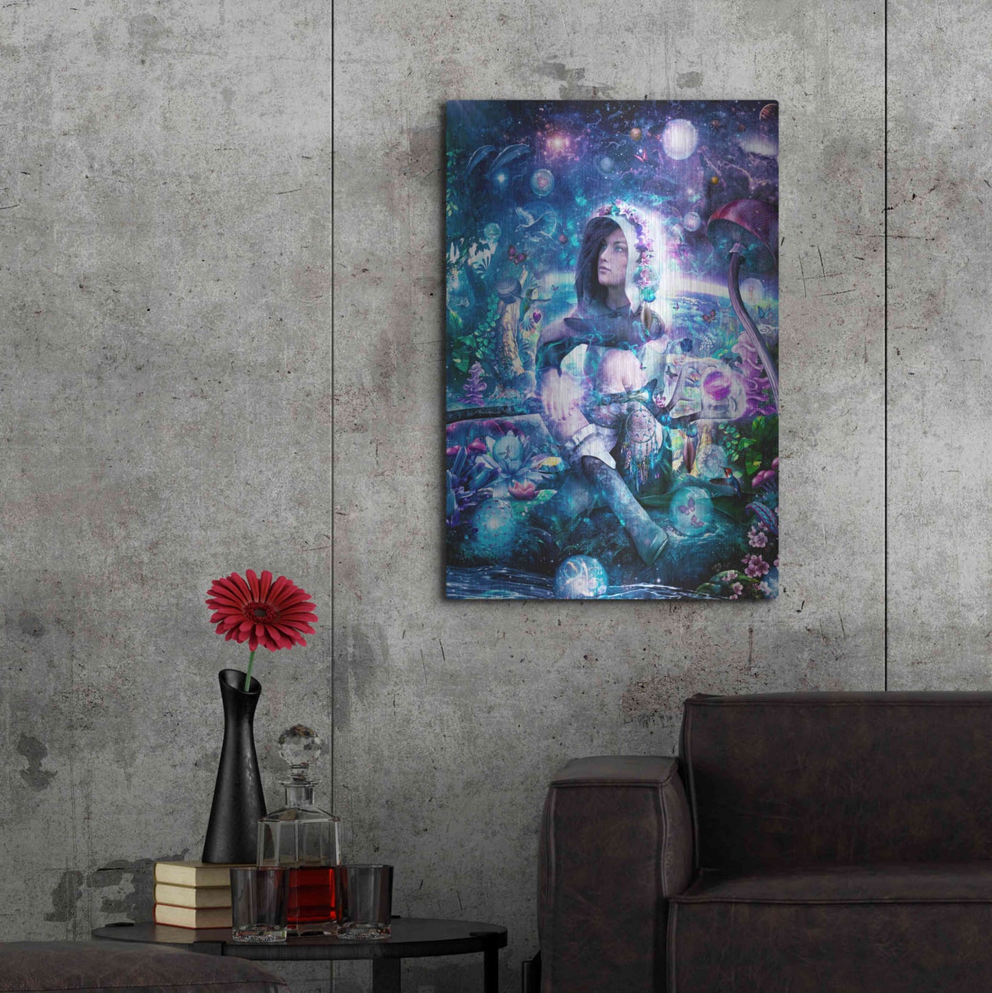 Luxe Metal Art 'Observing Our Celestial Synergy' by Cameron Gray, Metal Wall Art,24x36