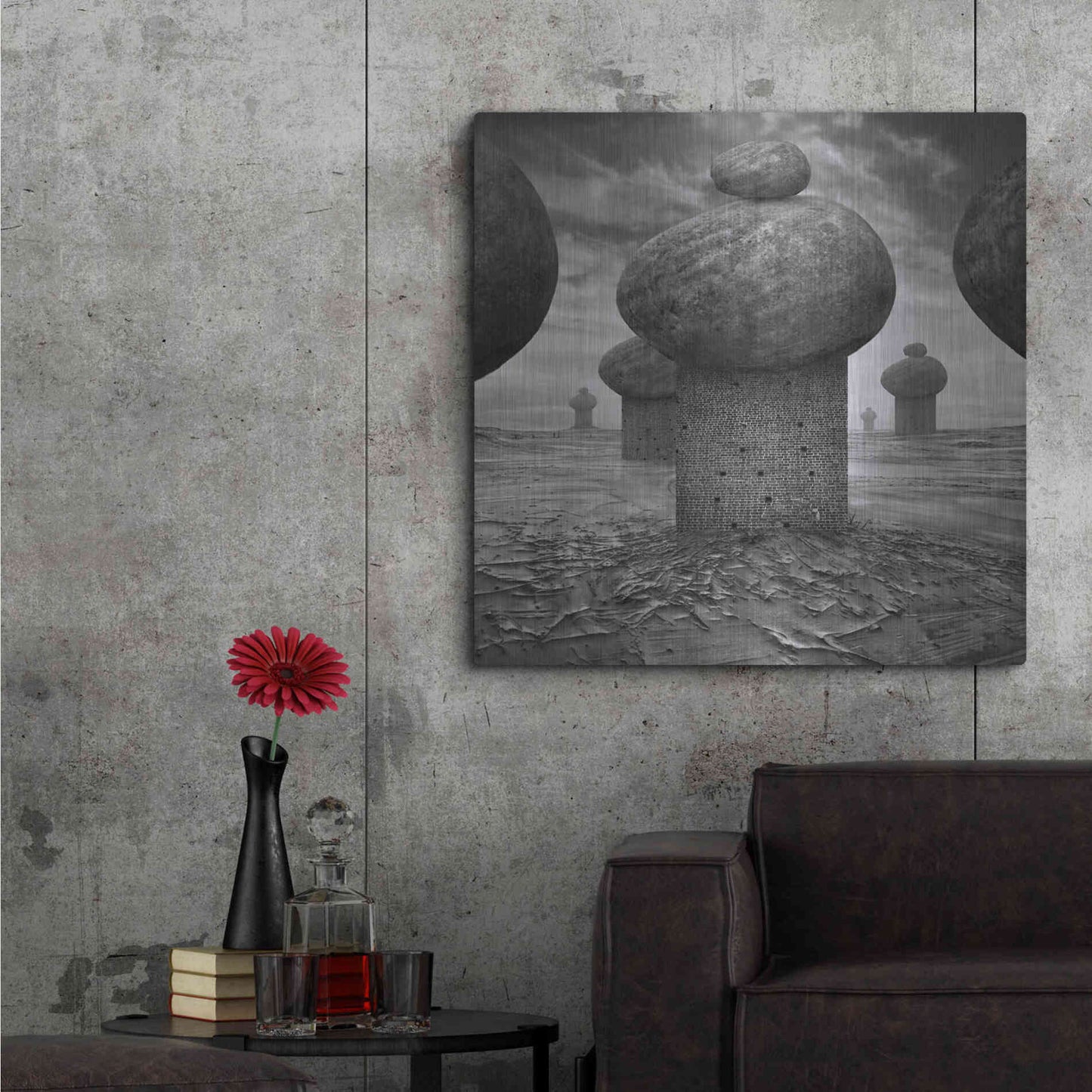 Luxe Metal Art 'Memory' by Dariusz Klimczak, Metal Wall Art,36x36