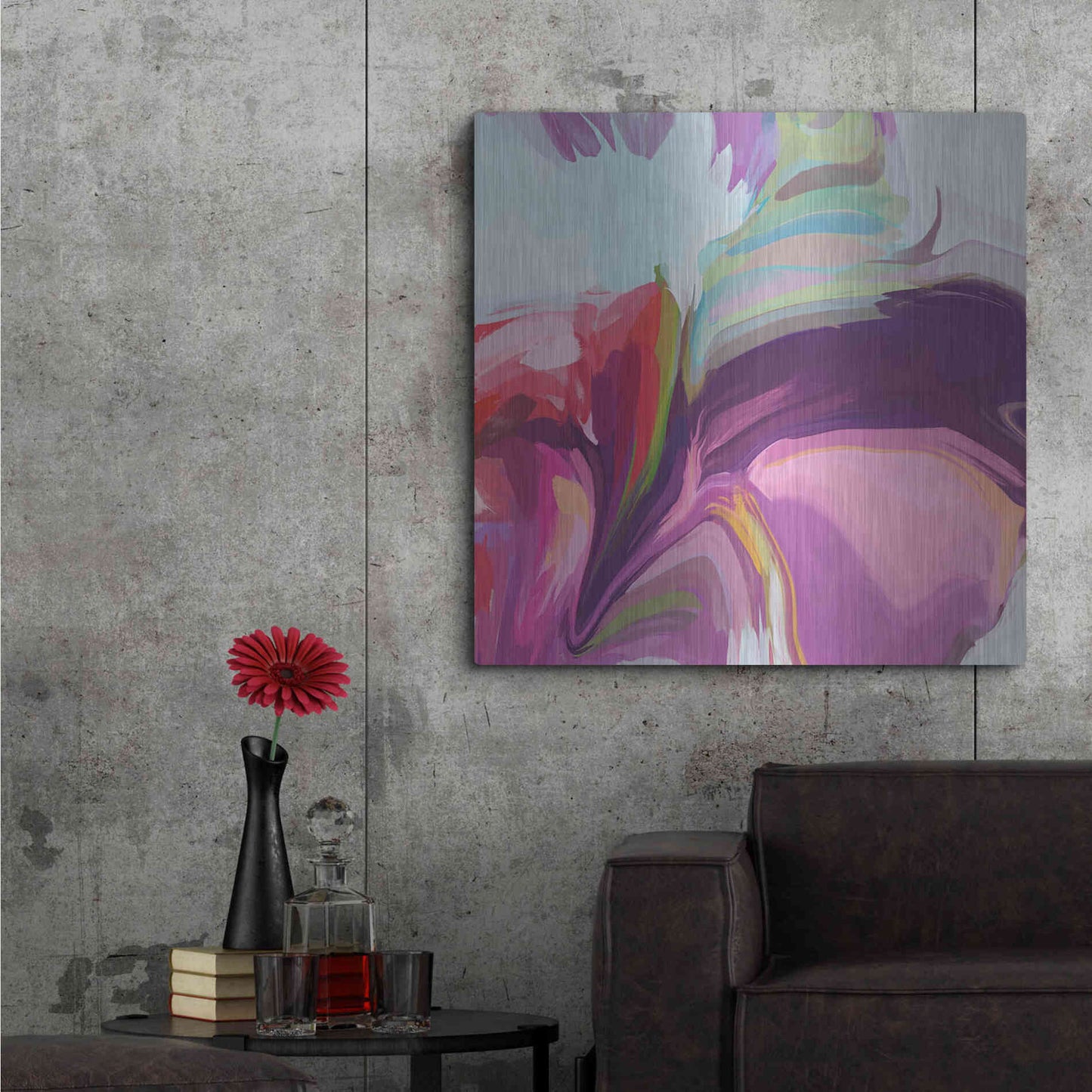 Luxe Metal Art 'Desert Mirage 23' by Irena Orlov, Metal Wall Art,36x36