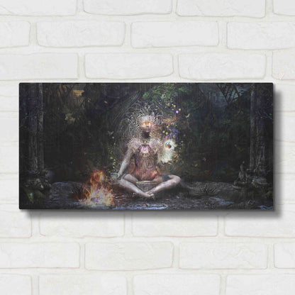 Luxe Metal Art 'Sacrament For The Sacred Dreamers' by Cameron Gray, Metal Wall Art,24x12