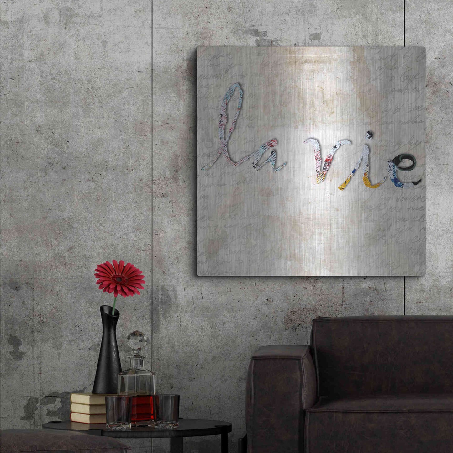 Luxe Metal Art 'La Vie' by Karen Smith, Metal Wall Art,36x36