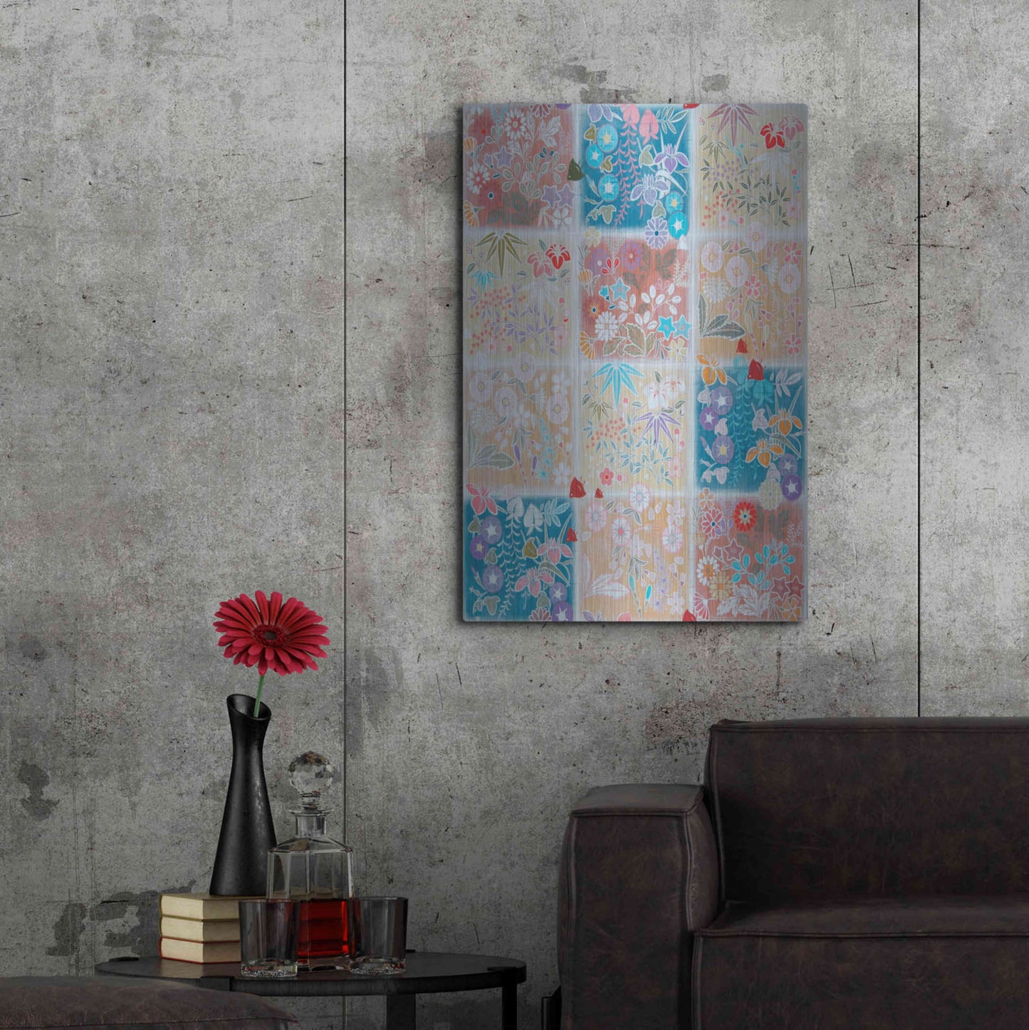 Luxe Metal Art 'Season Word' by Zigen Tanabe, Metal Wall Art,24x36