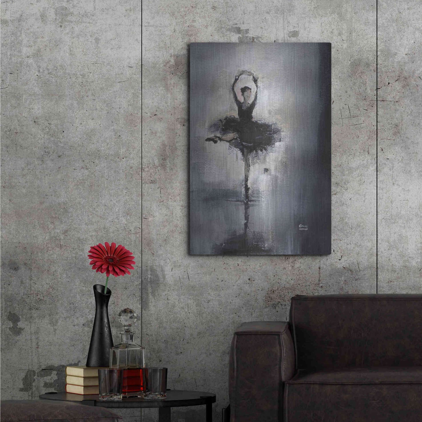 Luxe Metal Art 'Prima Donna' by Oscar Alvarez Pardo, Metal Wall Art,24x36